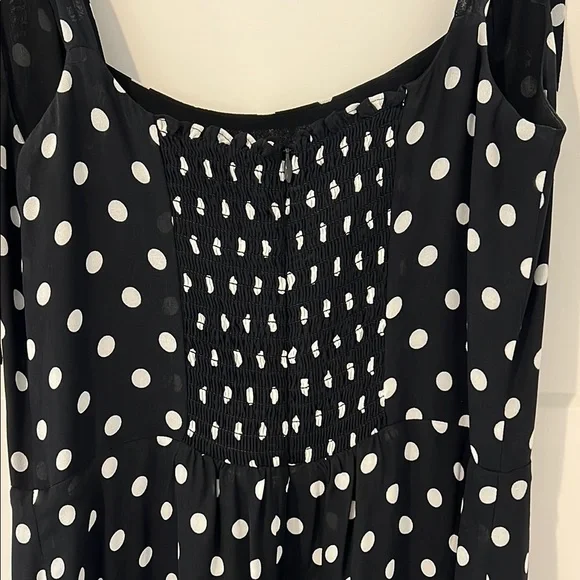 Reformation Black and White Sleeveless Midi Sundress - Picture 5 of 5